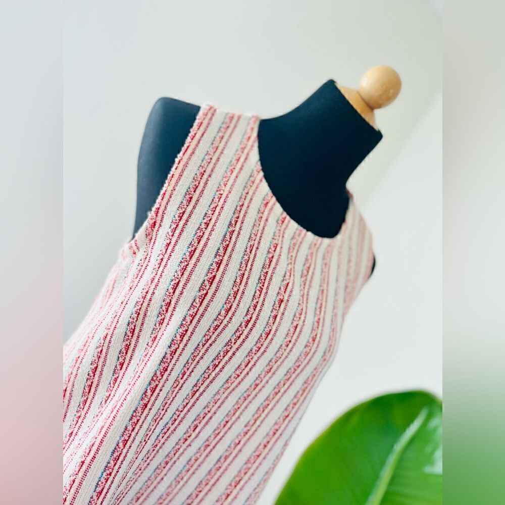 Madewell NWT Bouclé Stripe Cross-Back Tank Top Size XSmall style number AN429 - Picture 5 of 7